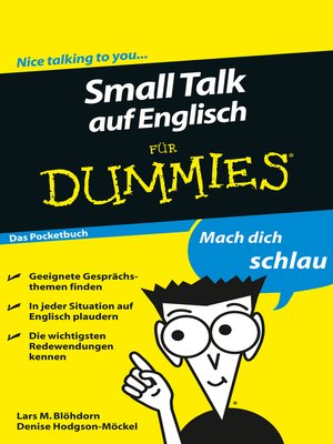 cover image of Small Talk auf Englisch für Dummies Das Pocketbuch